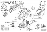 Bosch 3 600 HB9 600 Advancedrotak 36-650 Lawnmower 36 V / Eu Spare Parts